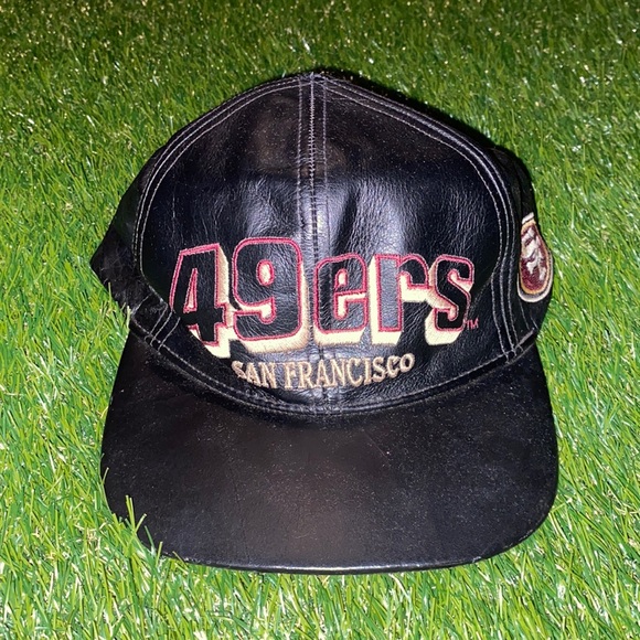 Vintage Leather San Francisco 49ers hat - Picture 1 of 5